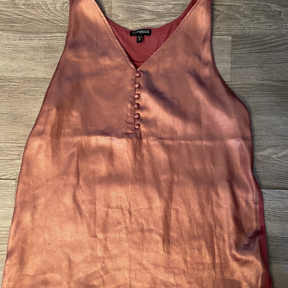 EUC Rose Gold Metallic Tank